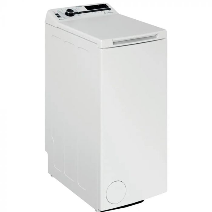 Пральна машина Whirlpool вертикальна, 6,5кг, 1200, С, 60см, дисплей, інвертор, білий
