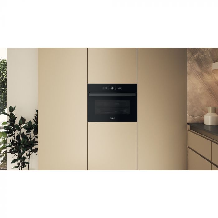 Духова шафа Whirlpool електрична компактна, 40л, дисплей, конвекція, ф-ція мікрохвиль, чорний