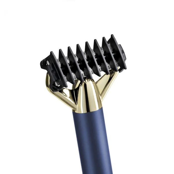Тример Babyliss X- Blade Super-X Metal, для вусів та бороди, акум., насадок-4, кейс, підставка, сталь, синій