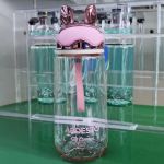 Пляшка для води ARDESTO Bunny 600мл, пластик, рожевий