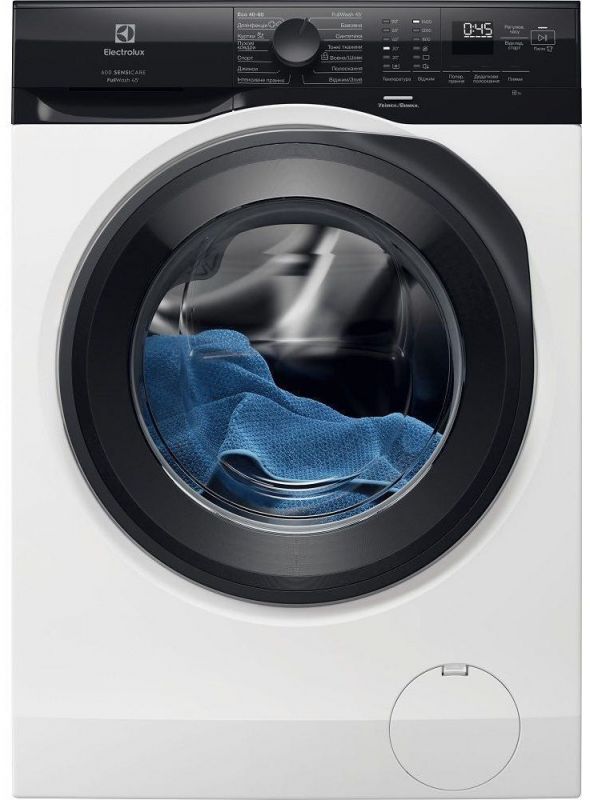 Пральна машина Electrolux фронтальна, 8кг, 1400, A, 58см, дисплей, пара, інвертор, білий