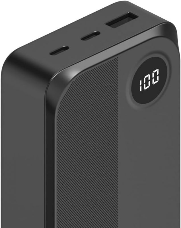 Акумулятор портативний літій-іонний Power Bank Hama 20000 мА·год, 2хUSB-C/USB-A, black