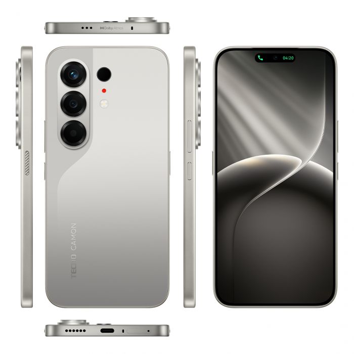 Смартфон TECNO Camon 50 (CN5) 6.78" 12/256ГБ, 2SIM, 6500мА•год, Nebula Titanium