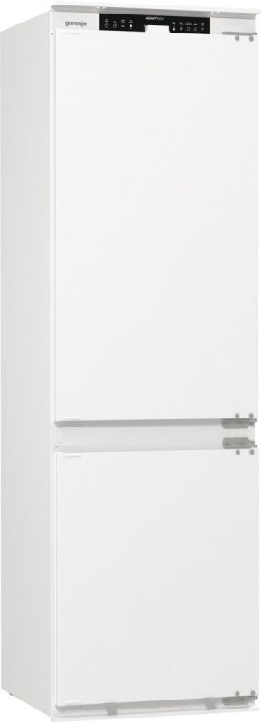 Холодильник Gorenje вбудований з нижн. мороз., 177x69x55см, 2 двері,252(76)л, А+, NF+, Зона св-ті, Диспл, Wi-Fi, Біли