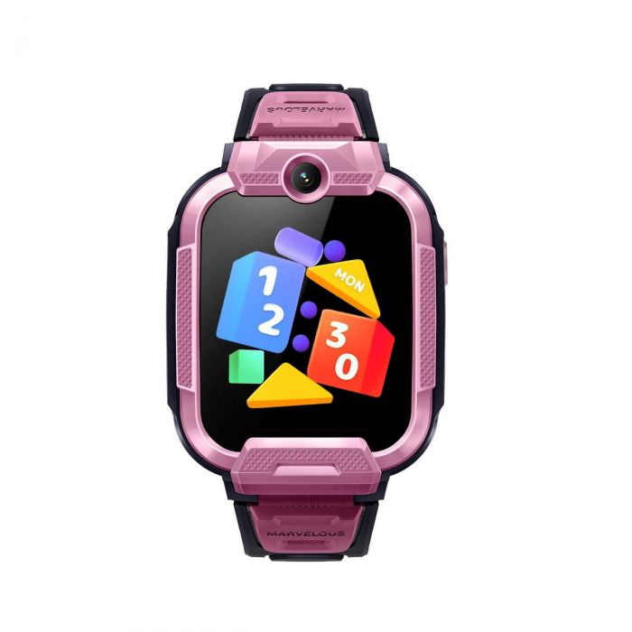 Дитячий годинник-телефон Mibro Z5, 1.69", 240x280, GPS, 2MP dual, 900мА·год, 2АТM, рожевий