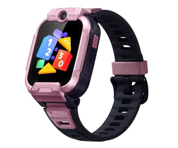 Дитячий годинник-телефон Mibro Z5, 1.69", 240x280, GPS, 2MP dual, 900мА·год, 2АТM, рожевий