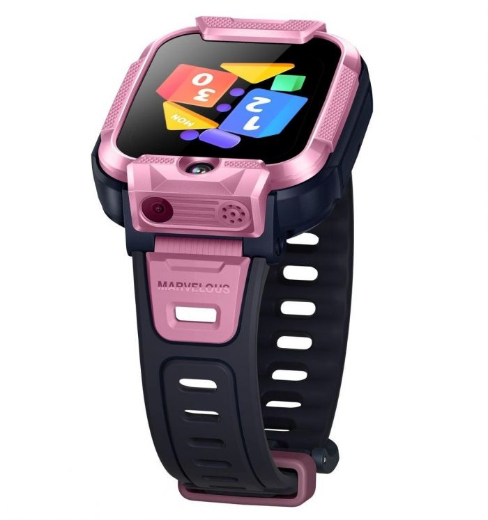 Дитячий годинник-телефон Mibro Z5, 1.69", 240x280, GPS, 2MP dual, 900мА·год, 2АТM, рожевий