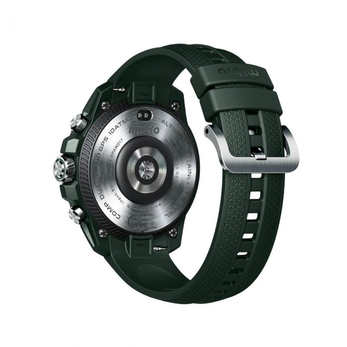 Смарт-годинник Mibro GS Explorer 48мм, 1.32", 466x466, AMOLED, BT 5.3, Dual-band GPS, 10 ATM, насичений зелений