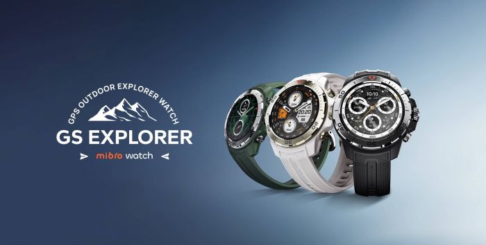 Смарт-годинник Mibro GS Explorer 48мм, 1.32", 466x466, AMOLED, BT 5.3, Dual-band GPS, 10 ATM, чорний обсидіан