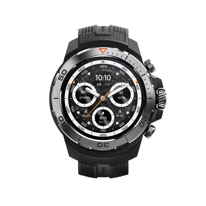 Смарт-годинник Mibro GS Explorer 48мм, 1.32", 466x466, AMOLED, BT 5.3, Dual-band GPS, 10 ATM, чорний обсидіан