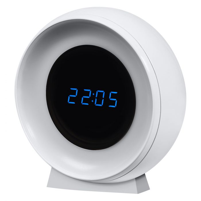 Світильник нічник з акумулятором OSRAM NIGHTLUX CLOCK 0.3Вт 3000/4000/6500К 5Лм 1000мА•год годинник USB-A > microUSB білий