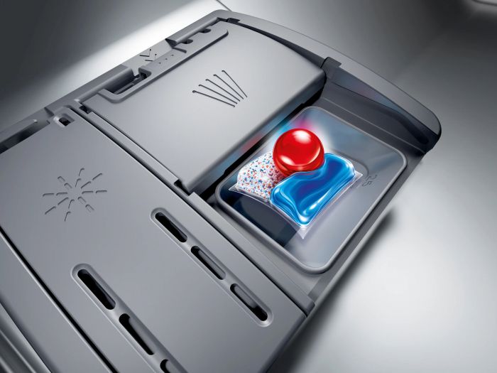 Посудомийна машина Bosch вбудована, 14компл., D, 60см, дисплей, 3й кошик, білий