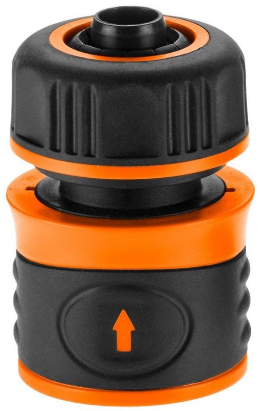 Конектор для шланга Neo Tools 1/2" наскрізний двокомпонентний біметалічний