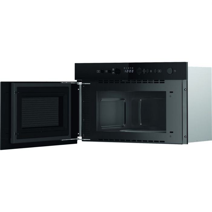 Мікрохвильова піч Whirlpool вбудована, 22л, електронне упр., 750Вт, гриль, дисплей, чорний