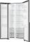 Холодильник SBS Gorenje, 179х62х91см, 2 двері, 344(197)л, А+, NF+, Інв., Зона св-ті, диспенсер, Зовн. Диспл, нерж