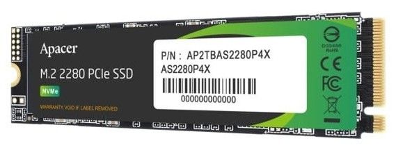 Накопичувач SSD Apacer M.2  256GB  PCIe 3.0 P4X