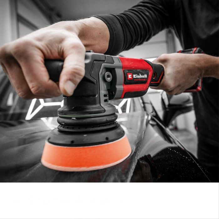 Шліфмашина полірувальна ексцентрікова акумуляторна Einhell Professional CP-EP 18/125 Li BL-Solo 18В 125мм 500-3800об/хв 2.11кг