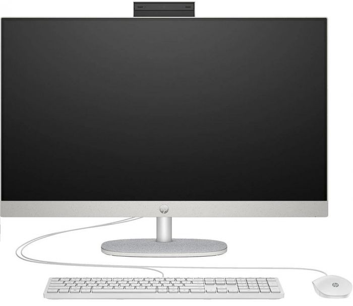 Комп'ютер персональний моноблок HP All-in-One 27" FHD IPS AG, Intel U7-155U, 16GB, F1TB, UMA, WiFi, кл+м, DOS, білий