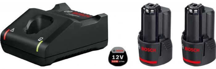 Набір акумулятора та зарядного пристрою Bosch Professional GBA 12В 2х3.0А·год ЗП GAL 12V-40