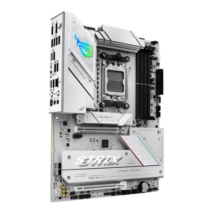 Материнcька плата ASUS ROG STRIX B850-A GAMING sAM5 B850 4xDDR5 M.2 HDMI DP Wi-Fi BT ATX білий
