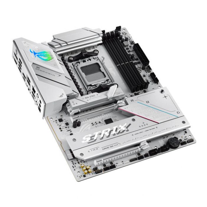 Материнcька плата ASUS ROG STRIX B850-A GAMING sAM5 B850 4xDDR5 M.2 HDMI DP Wi-Fi BT ATX білий