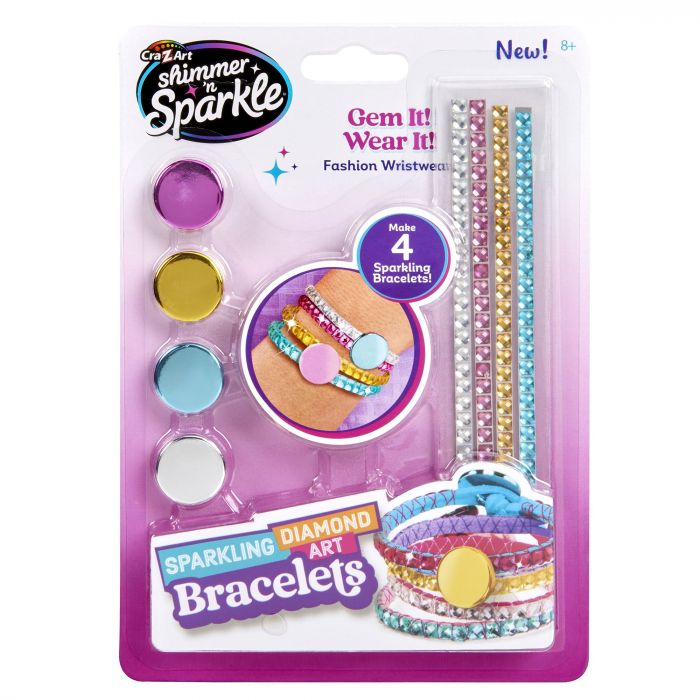 Набір для виготовлення браслетів Cra-Z-Art Sparkling Diamond Art Bracelets з діамантовим блиском