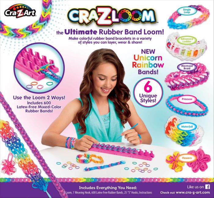 Набір для виготовлення браслетів Cra-Z-Art Ultimate Rubber Band Loom в асорт.