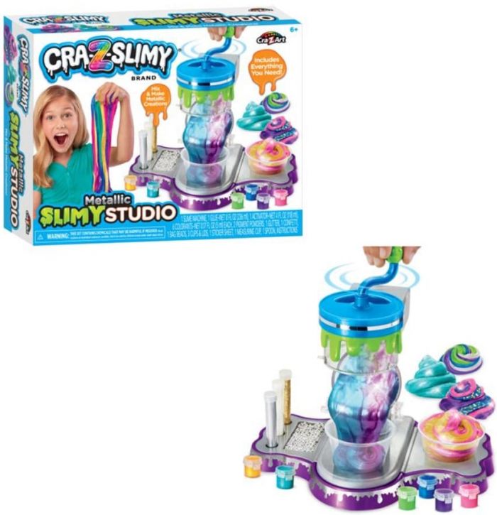 Слайм Cra-Z-Art Metallic Slimy Studio, набір 21од