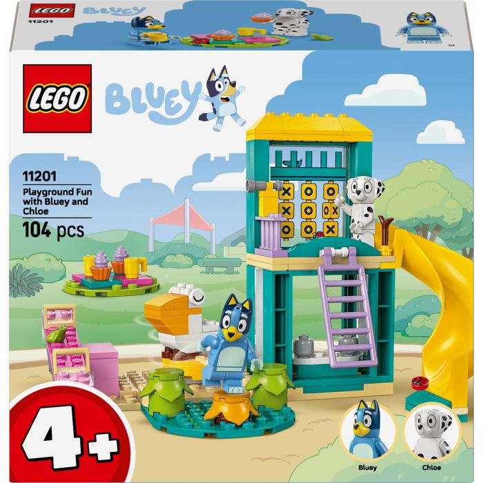 Конструктор LEGO Bluey Веселощі з Блуї та Хлоєю на ігровому майданчику