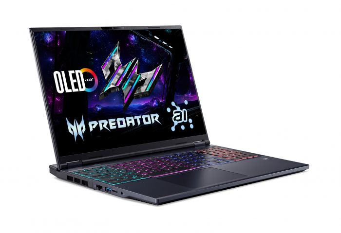 Ноутбук Acer Predator Helios Neo 16 PHN16-73 16" WQXGA OLED, Intel U9-275HX, 64GB, F2TB, NVD5090-24, Lin, чорний