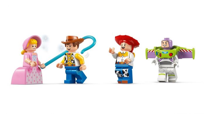 Конструктор LEGO Disney Pixar Святкування з Історії Іграшок: потяг і авто для перегонів