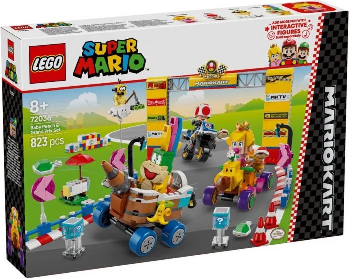 Конструктор LEGO Super Mario Mario Kart – Baby Peach & Grand Prix. Набір