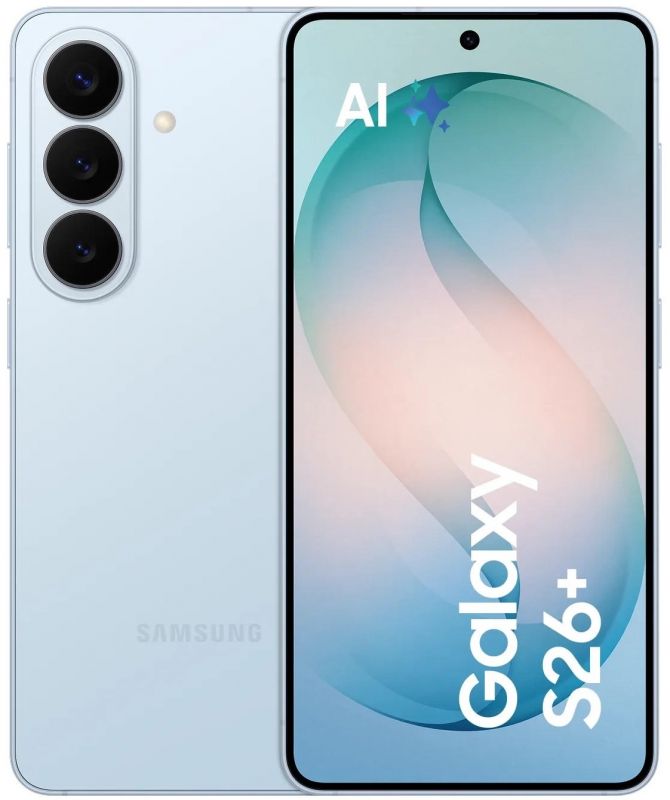 Смартфон Samsung Galaxy S26+ 5G (S947) 6.7' 12/512ГБ, 2SIM, 4900мА•год, блакитний