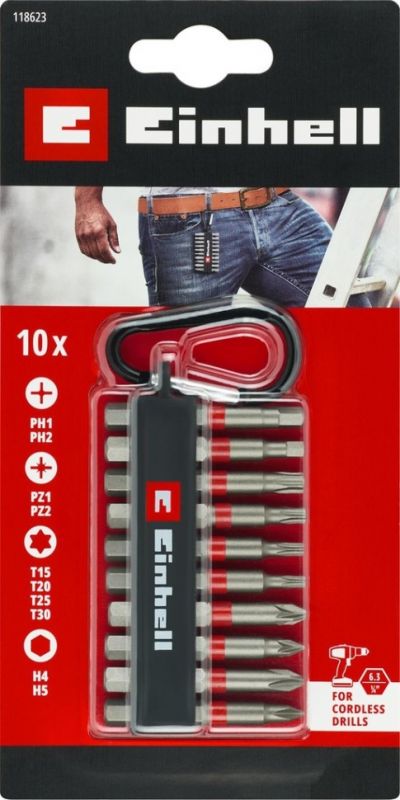 Набір ударних Einhell 50мм карабін 10шт 0.13кг