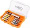 Біти Neo Tools, 1/4", бітотримач, PH,PZ,TH, 25мм, сталь S2, кейс, 8шт