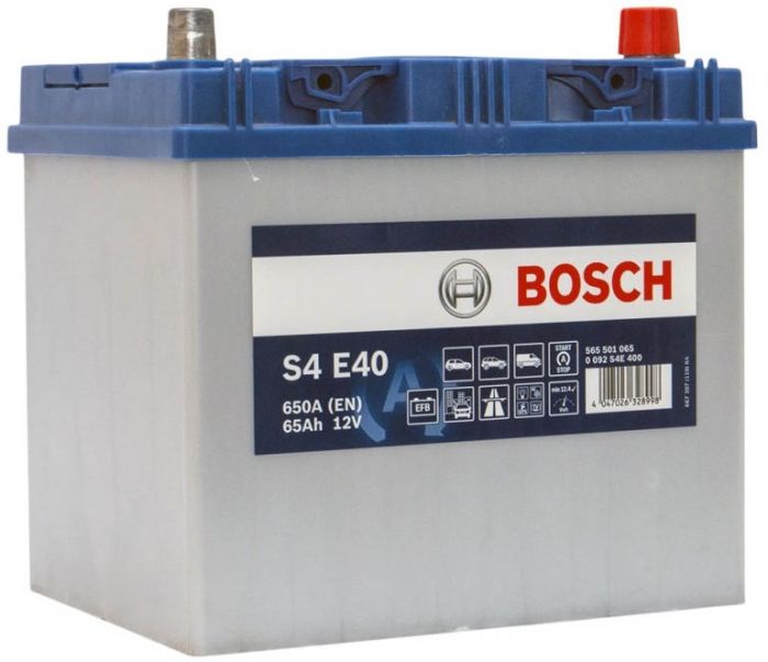 Акумулятор Bosch S4 12В 65А·год 650А R+ (0 092 S4E 400)