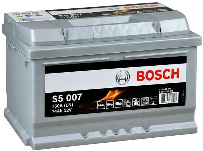 Акумулятор Bosch S4 12В 74А·год 750А R+ (0 092 S50 070)