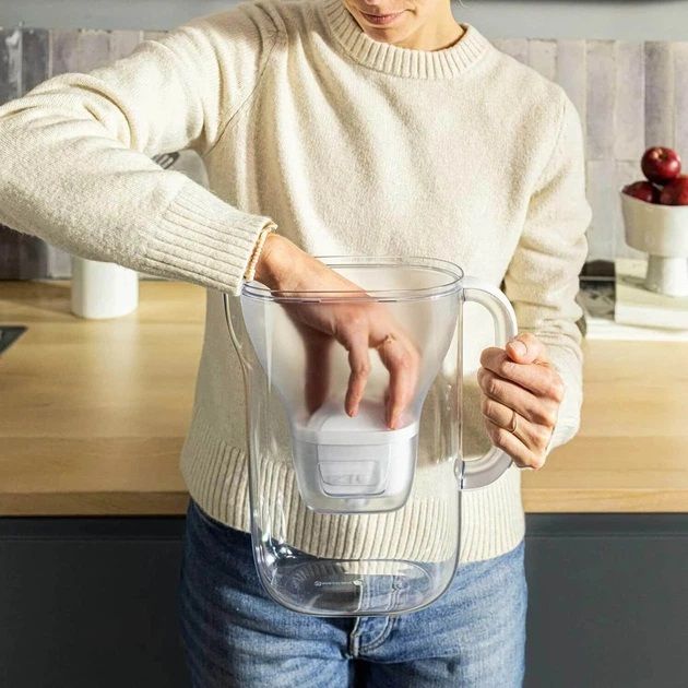 Фільтр-глечик Brita Style Essential MXPro 2.4л (1.4л очищеної води) з картриджем сіро-блакитний