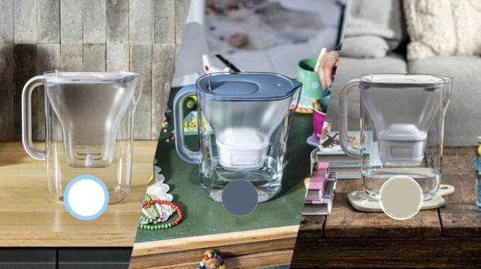 Фільтр-глечик Brita Style Essential MXPro 2.4л (1.4л очищеної води) + 3 картриджа сіро-блакитний