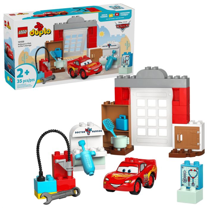 Конструктор LEGO DUPLO Disney Візит МакКвіна в гараж Дока