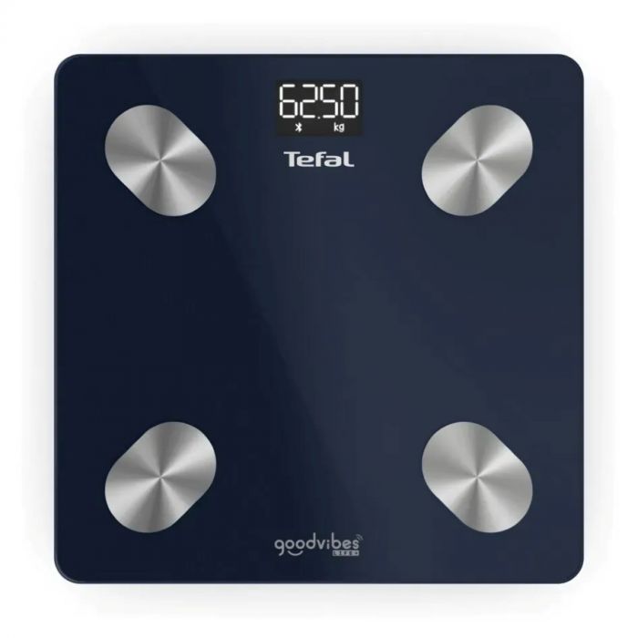Ваги Tefal підлогові Goodvibes Life+, 180кг, Bluetooth, AAAx3 в комплекті, скло, синій