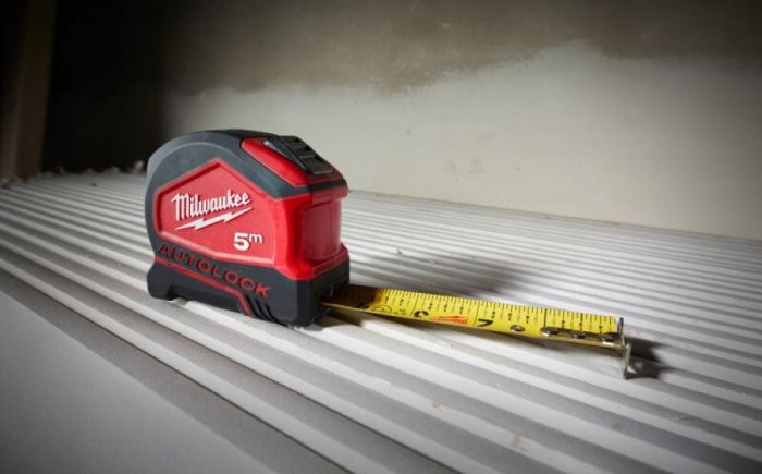 Рулетка Milwaukee Tape Measure Autolock, 5мх25мм, з фіксатором змотування, АБС-пластик