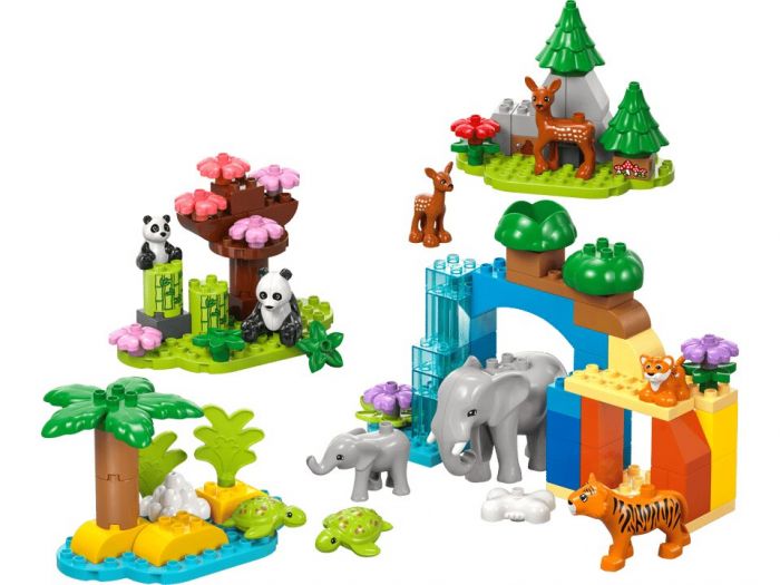 Конструктор LEGO DUPLO Town Сімейства диких тварин 3-в-1