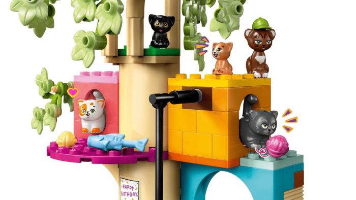 Конструктор LEGO Friends День народження кота і будинок на дереві