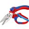 Ножиці для кабелів KNIPEX з подвійним гніздом 6мм хромовані 180мм