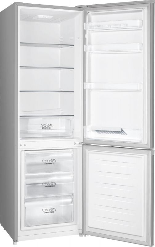 Холодильник Gorenje з нижн. мороз. камерою, 180х55х56см, 2 дв., Х- 198л, М- 66л, A+++, ST, Інвертор, Сірий