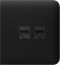 Бічна панель для вбудованої інтернет-розетки Ajax SideCover LAN чорна (126212.319.BL)