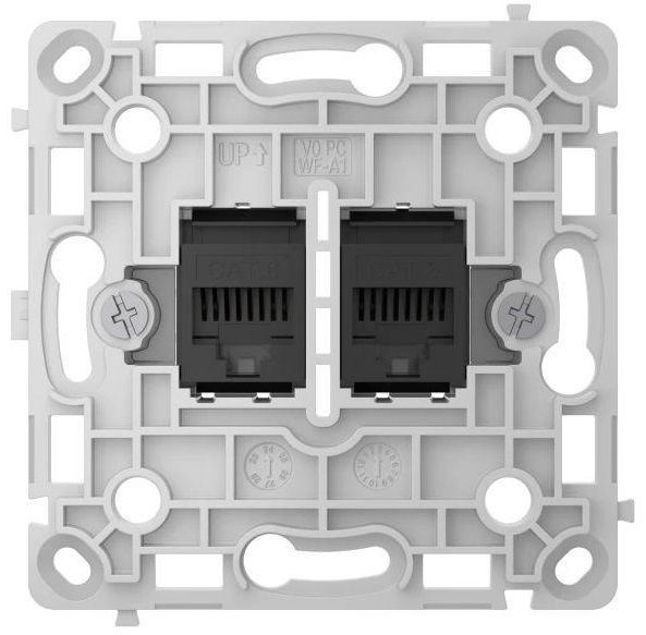 Реле розетки Ajax OutletCore LAN Vertical чорна (128848.165.BL)