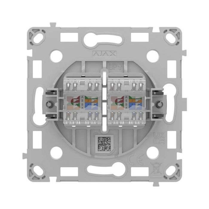 Реле розетки Ajax OutletCore LAN Vertical чорна (128848.165.BL)