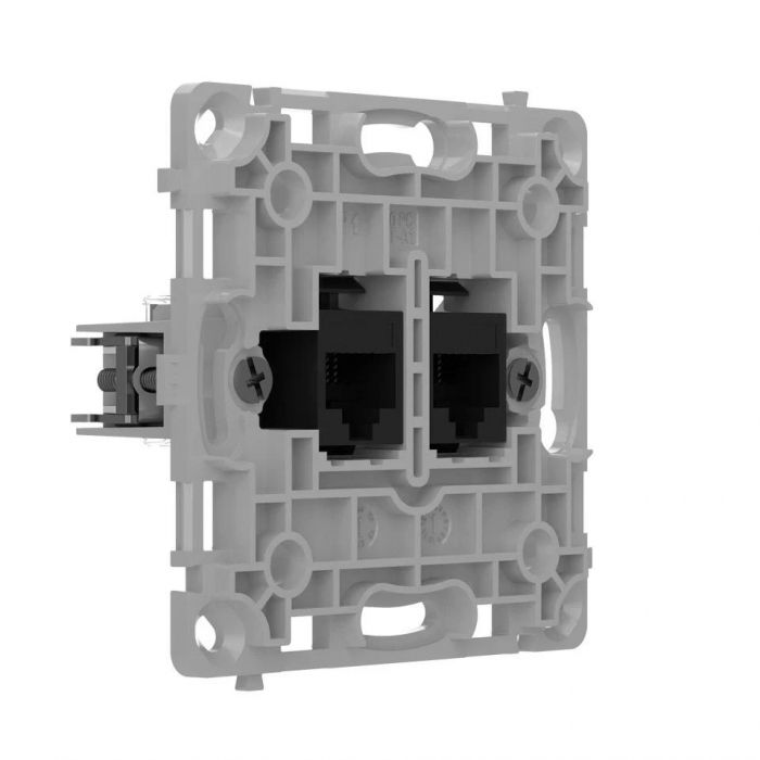 Реле розетки Ajax OutletCore LAN Vertical чорна (128848.165.BL)